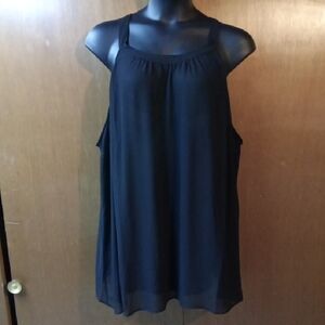 Torrid Black Flowy Tank Top Fully Lined
